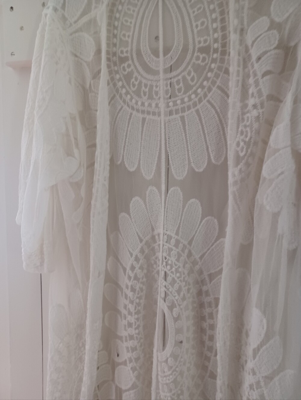 Rebellion White Kimono Boho Style Duster / Cover Up